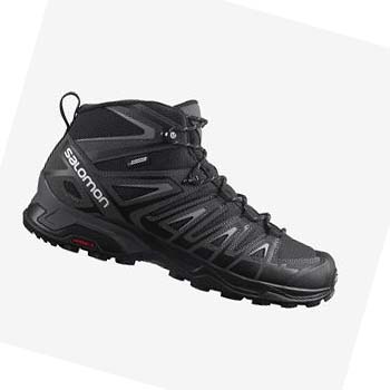 Salomon X ULTRA PIONEER MID CLIMASALOMON™ WATERPROOF Túracipő Férfi Szürke Fekete | HU 2071FDN